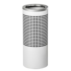 Stainless Steel Litter Bin - Square - Rim Lid - 240 Ø x 600 (H) mm - Silver - 437SI