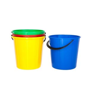 8L Round Plastic Bucket - Colour Options