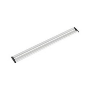 Wall Rail Only - 90cm - With End Clips - Black