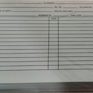 Medical Record Cards – 1000s