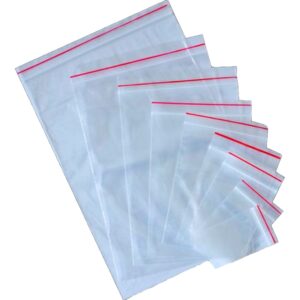 Resealable Plastic Grip Zip Lock Bags - 40 Micron - 6.5 x 8 cm - Pack of 1000 - 2G_PLMG6580