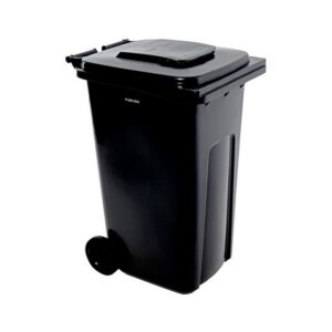 Wheelie Bin - SABS Approved - 240L - Black - Pack of 12 - Wheelie Bin 240L-black