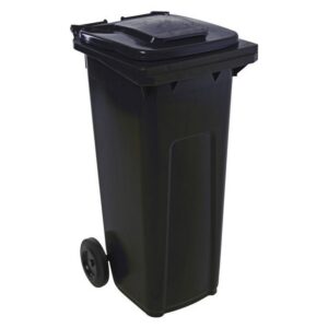 Wheelie Bin - SABS Approved - 140L - Black - Pack of 12 - Wheelie Bin 140L-black