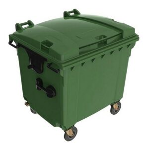 Wheelie Bin - Plastic - 4 Wheel - 1100L - Green - Wheelie Bin 1100L-green