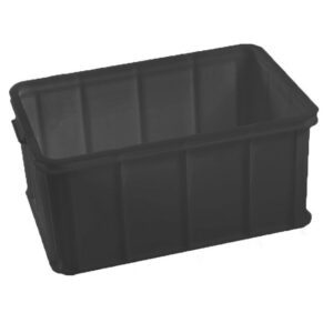 Plastic Crate - 52L - Recycled Plastic - Black - Pack of 45 - MT64285-black