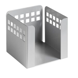 Paper Cube - Square Punch Steel Range - Metal - 10.5 x 10.5 x 10.5 cm - Silver - 424SI