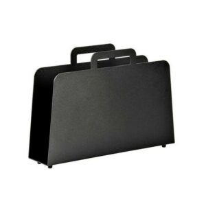 Steel Magazine Holder - Briefcase - 43 x 11 x 31 cm - Black - 247BL