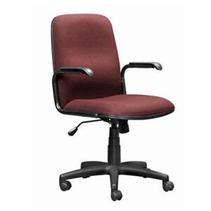 Office Chair - Mid Back - Swivel - 92 x 56 x 65 cm - SE004-burgundy