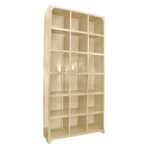 Pigeon Hole Steel Cabinet - 18 Compartment - 180 x 90 x 45 cm - PH002-ivory