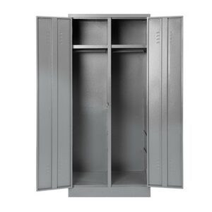 Steel Hostel Locker - Metal - Double - 180 x 79 x 52 cm - DHL04-grey