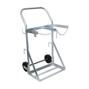 Gas Bottle Trolley - Double LPG Oxygen Canister - 27 x 66 x 124 cm - Load Capacity 300kg - SX4-WSR