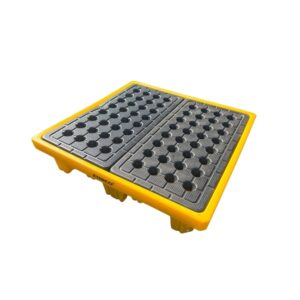 Poly Spill Pallet - 4 Drum Capacity - Polyethylene - 135 x 135 x 30 cm - SPP104