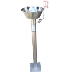 Eyewash Safety Station - Hand Operated - Stand Alone - 30 x 30 x 110 cm