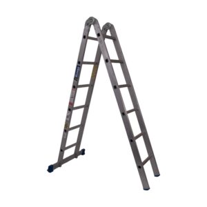Aluminium Dual Purpose Ladder - 6 Steps - Double Sided - 3.65m