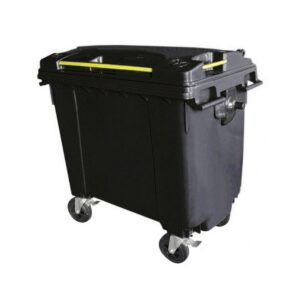 660L Wheelie Bin - 4 Wheel - Bulk Bin - Plastic - Black