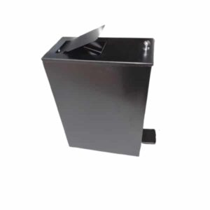 Sanitary Bin 21L Mild Steel Powder Coated Black