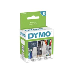 Dymo Original Label for LabelWriter, White Removable, 13mm x 25mm, 1 x 1.000 Labels