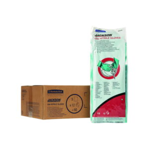 Kimberly-Clark JACKSON SAFETY* G80 Nitrile Gloves Size 11 Chemical Protection, Green, Pack of 5x12 Pairs