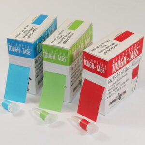 Heathrow Scientific Tough-Tags 38x19mm White Polyester for Test Tubes, Pack of 1000 pcs/roll