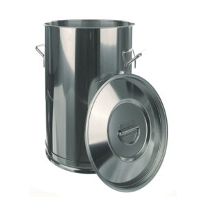 BOCHEM Container 25L Without Lid 375 x 300 mm, 18/8 Steel Lid No: 8351