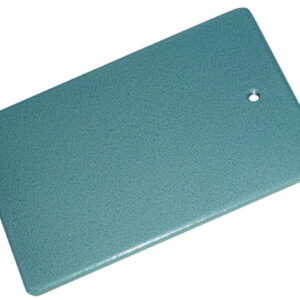 Stand base 315 x 200 mm steel, powder coated, M10 bore hole, 8mm thick, with welded feet