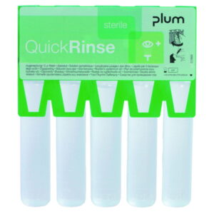 B-Safety Plum QuickRinse Refill Eye Wash Ampoules Sterile, 0.9% NaCl, Pack of 5 Ampoules á 20 mL