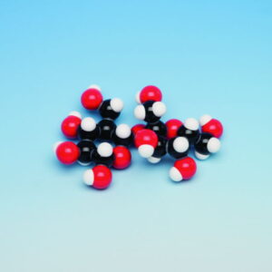 Molecular model PVC - Polyvinyl chloride 5 Monomer Units