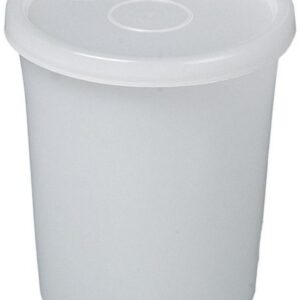 Bürkle All-Purpose Box 250 ml, Round, PE 90/78x60 mm, Transparent, with Press-in Lid