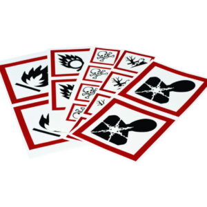 Brady GHS Symbol "Corrosive" PIC 1808-70*70-B7541-CRD 70x70 mm, Card, Pack of 6