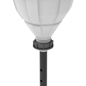 SCAT Funnel with Ball "ARNOLD" V2.0 S55 PE-HD White with Lance (220 mm)