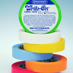 Bel-Art Adhesive Tapes, White 25.4 mm, Length 54.6 m, Write-On