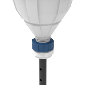 SCAT Funnel with Ball "ARNOLD" V2.0 S51 PE-HD White with Lance (220 mm)