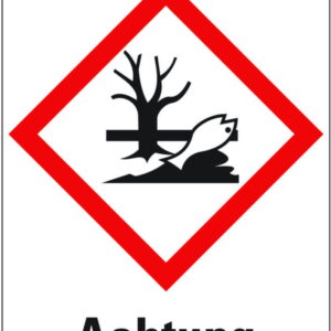 Kroschke Hazardous Material Symbol, Warning “Water Pollutant”, 37 × 52 mm, Pack of 6