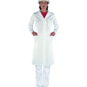 Uvex Ladies' Laboratory Coat, Size 40, White, 65% Polyester / 35% Cotton, 1/1 Arm Type (81510)​