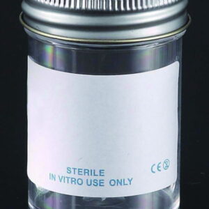LLG Sample Containers 250ml, PS with Metal Flowed Seal Inert Liner Cap, Sterile, Pack of 25​
