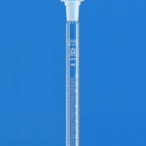 BRAND Graduated Test Tube 20 mL with PP Stopper, Borosilicate 3.3, White Graduation (17x200 mm)