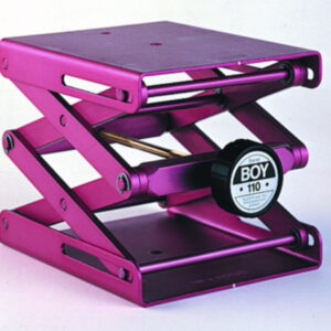 Rudolf Grauer Lab Jack Swiss Boy 110 Aluminium, Red, Plate 120x140 mm Load 50 kg