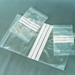 LLG Pressure Seal Bag PE 160 x 220 mm with Write-On Patch, Pack of 100