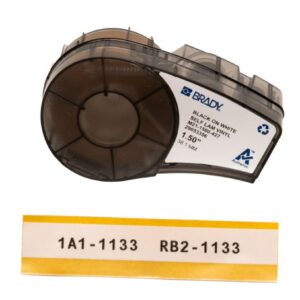 Brady High Performance Labels, White Vinyl B-427, M21-1500-427 38.10 mm x 4.2 m Roll