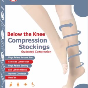 Compression Stockings Below the Knee Class 3 Red XXL