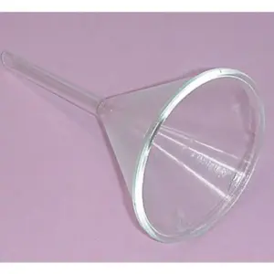 Funnel, Glass 100mm D, Stemm 10mm