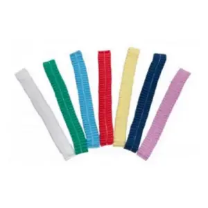 Disposable Hair Nets/ Mop Caps Assorted Colours 18″ (100s)