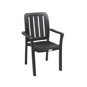 Olivia High Back Chair- Black