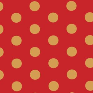 Red & Gold Dot (50m x 50cm Roll)