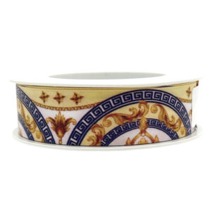 Scarf – “V” Cream, Navy, Gold 25mm x 15m