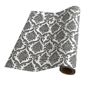 Damask Black & White (50m x 50cm Roll)