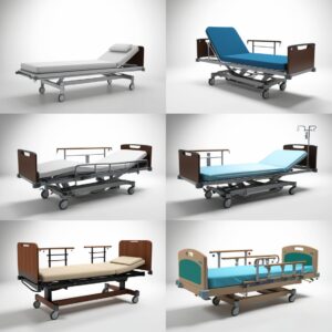 Hospital exam bed