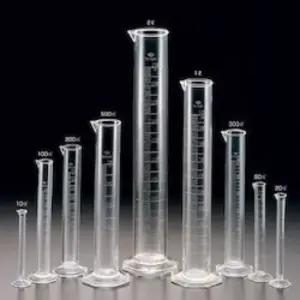 Measuring Cylinders, Glass, Spouted, 500 ml, Hex Base, Grade A