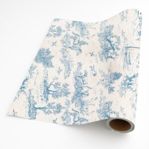 Countryside Toile in Blue – Giftwrap (50m x 50cm)
