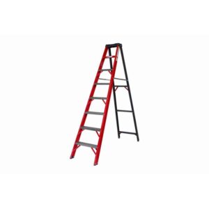 All Fibreglass Single Sided Ladder - Industrial A-Frame - 16 Steps - 4.8m - FGS16-ALL